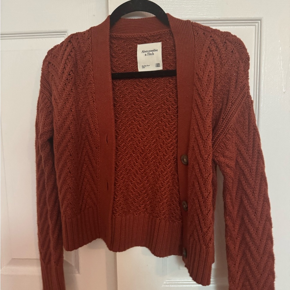 Abercrombie & Fitch Burgundy Cardigan